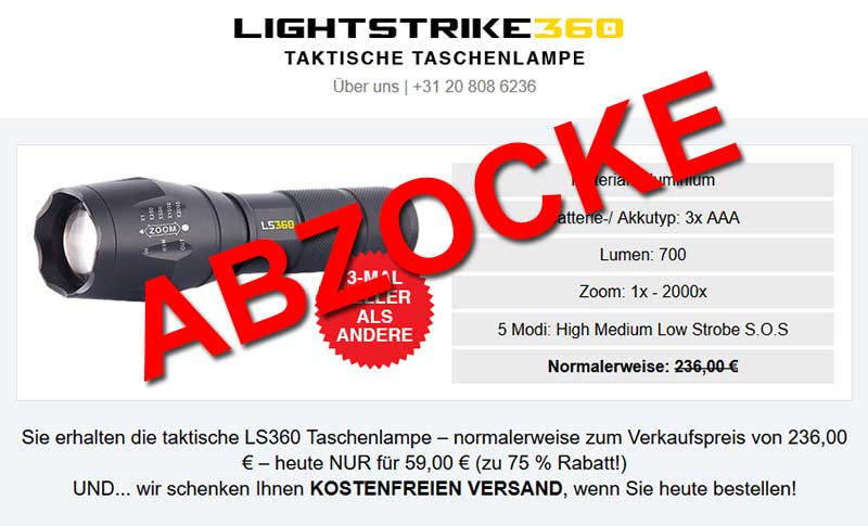 LightStrike360-Erfahrungen-Taschenlampe